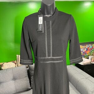 NWT Homeyee Women's Chic Crew neck 3/4 Sleeve Party Homecoming Aline Dress